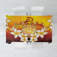 Tahiti Heiva Festival Tablecloth Tahitian Vahine Plumeria Flowers LT05 Yellow - Polynesian Pride
