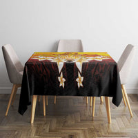 Tahiti Heiva Festival Tablecloth Tahitian Vahine Plumeria Flowers LT05 - Polynesian Pride