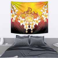 Tahiti Heiva Festival Tapestry Tahitian Vahine Plumeria Flowers LT05 - Polynesian Pride