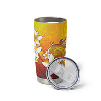 Tahiti Heiva Festival Tumbler Cup Tahitian Vahine Plumeria Flowers LT05 - Polynesian Pride