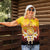 Tahiti Heiva Festival Women Polo Shirt Tahitian Vahine Plumeria Flowers