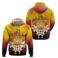 Tahiti Heiva Festival Zip Hoodie Tahitian Vahine Plumeria Flowers LT05 - Polynesian Pride