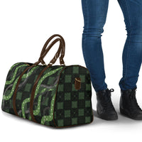 Hawaiian Quilt Travel Bag Pele Hair Hinahina Lei Black Version
