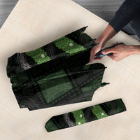 Hawaiian Quilt Umbrella Pele Hair Hinahina Lei Black Version