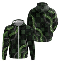 Hawaiian Quilt Zip Hoodie Pele Hair Hinahina Lei Black Version LT05 - Polynesian Pride