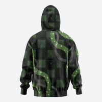 Hawaiian Quilt Zip Hoodie Pele Hair Hinahina Lei Black Version LT05 - Polynesian Pride