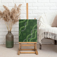 Hawaiian Quilt Canvas Wall Art Pele Hair Hinahina Lei Green Version LT05 - Polynesian Pride