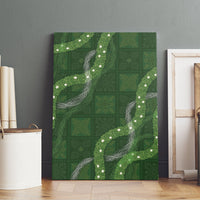 Hawaiian Quilt Canvas Wall Art Pele Hair Hinahina Lei Green Version LT05 - Polynesian Pride