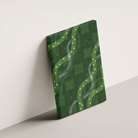 Hawaiian Quilt Canvas Wall Art Pele Hair Hinahina Lei Green Version LT05 - Polynesian Pride