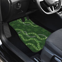 Hawaiian Quilt Car Mats Pele Hair Hinahina Lei Green Version