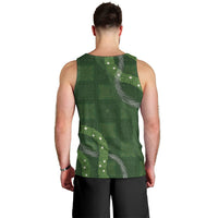 Hawaiian Quilt Men Tank Top Pele Hair Hinahina Lei Green Version