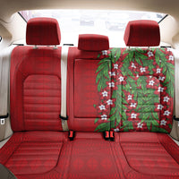 Tonga Language Week Back Car Seat Cover Heilala Floral Red LT05 - Polynesian Pride