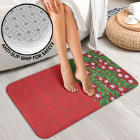 Tonga Language Week Bathroom Set Heilala Floral Red LT05 - Polynesian Pride