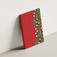 Tonga Language Week Canvas Wall Art Heilala Floral Red LT05 - Polynesian Pride