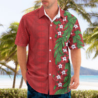 Tonga Language Week Hawaiian Shirt Heilala Floral Red LT05 - Polynesian Pride