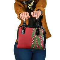 Tonga Language Week Shoulder Handbag Heilala Floral Red LT05 One Size Red - Polynesian Pride