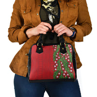 Tonga Language Week Shoulder Handbag Heilala Floral Red LT05 - Polynesian Pride