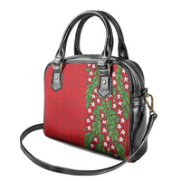 Tonga Language Week Shoulder Handbag Heilala Floral Red LT05 - Polynesian Pride