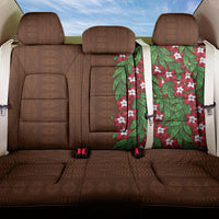 Tonga Language Week Back Car Seat Cover Heilala Floral Brown LT05 One Size Brown - Polynesian Pride
