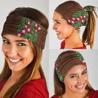 Tonga Language Week Neck Gaiter Heilala Floral Brown LT05 - Polynesian Pride