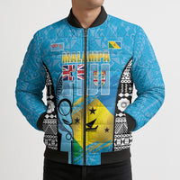 Personalised Malampa Fiji Day 2026 Bomber Puffer Jacket Unique Style LT05 - Polynesian Pride
