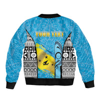 Personalised Malampa Fiji Day 2026 Sleeve Zip Bomber Jacket Unique Style LT05 - Polynesian Pride