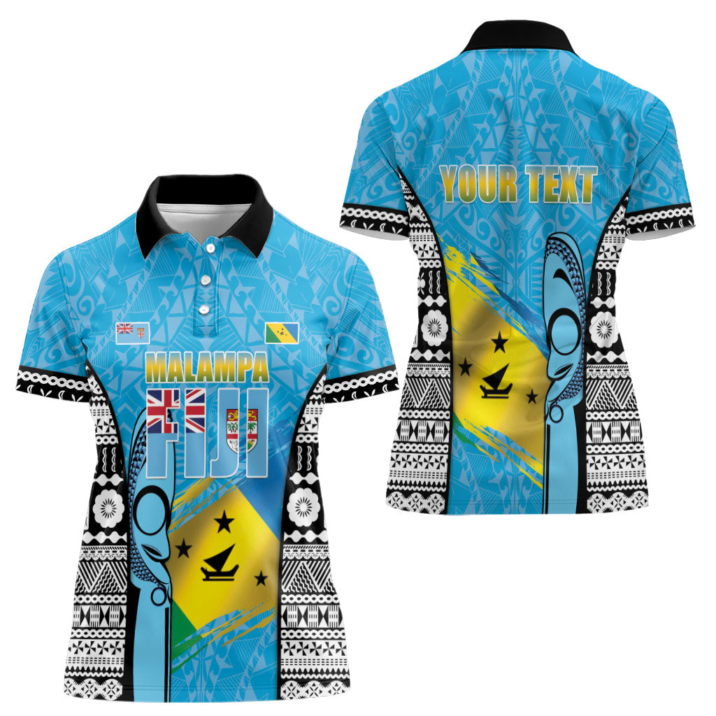 Personalised Malampa Fiji Day 2026 Women Polo Shirt Unique Style LT05 - Polynesian Pride