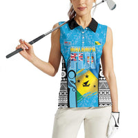 Personalised Malampa Fiji Day 2026 Women Sleeveless Polo Shirt Unique Style LT05 - Polynesian Pride