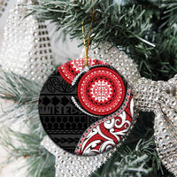 New Zealand Red Maori Koru Simple Style Ceramic Ornament LT05 - Polynesian Pride