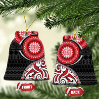 New Zealand Red Maori Koru Simple Style Ceramic Ornament LT05 Bell Flake Red - Polynesian Pride