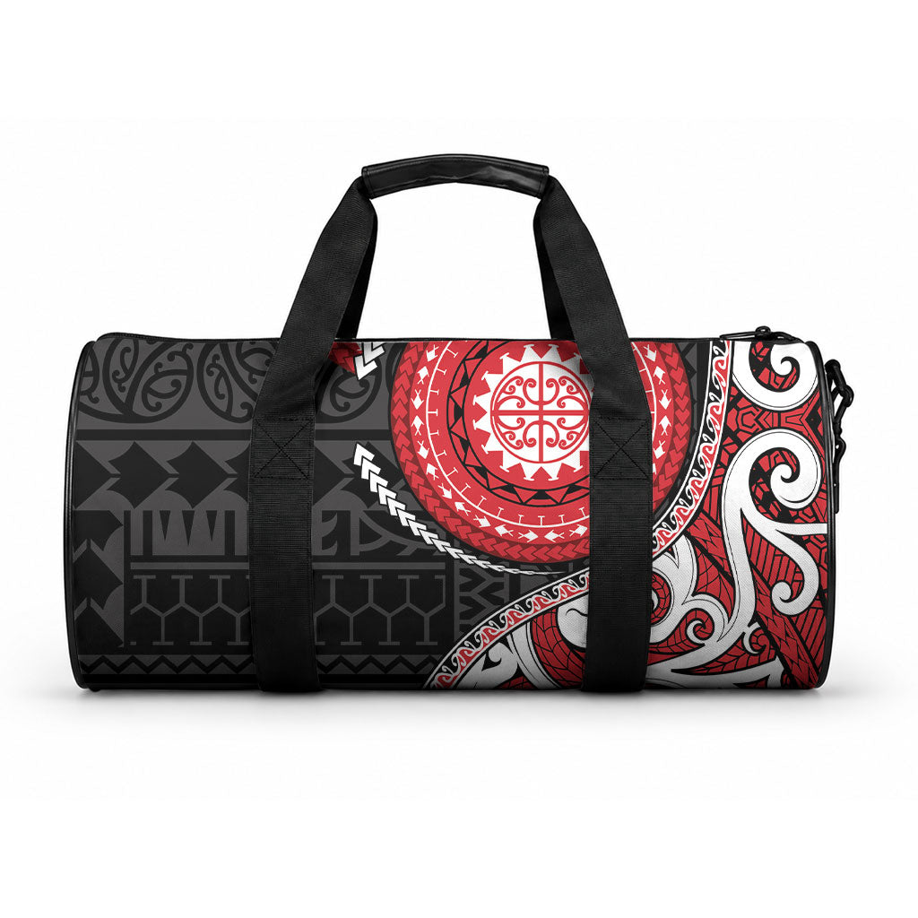 New Zealand Red Maori Koru Simple Style Duffle Bag LT05 One size Red - Polynesian Pride