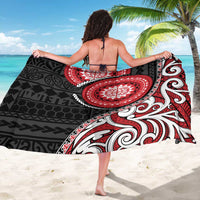 New Zealand Red Maori Koru Simple Style Sarong LT05 - Polynesian Pride
