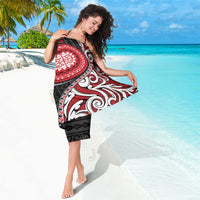 New Zealand Red Maori Koru Simple Style Sarong LT05 - Polynesian Pride
