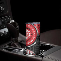 New Zealand Red Maori Koru Simple Style Skinny Tumbler LT05 - Polynesian Pride