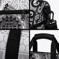 New Zealand White Maori Koru Simple Style Duffle Bag LT05 - Polynesian Pride