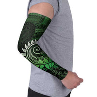 New Zealand Maori Koru Fern Arm Sleeves Spiral Polynesian Style Green LT05 - Polynesian Pride