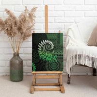 New Zealand Maori Koru Fern Canvas Wall Art Spiral Polynesian Style Green LT05 - Polynesian Pride