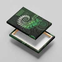 New Zealand Maori Koru Fern Canvas Wall Art Spiral Polynesian Style Green LT05 - Polynesian Pride