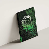 New Zealand Maori Koru Fern Canvas Wall Art Spiral Polynesian Style Green LT05 - Polynesian Pride