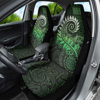 New Zealand Maori Koru Fern Car Seat Cover Spiral Polynesian Style Green LT05 - Polynesian Pride