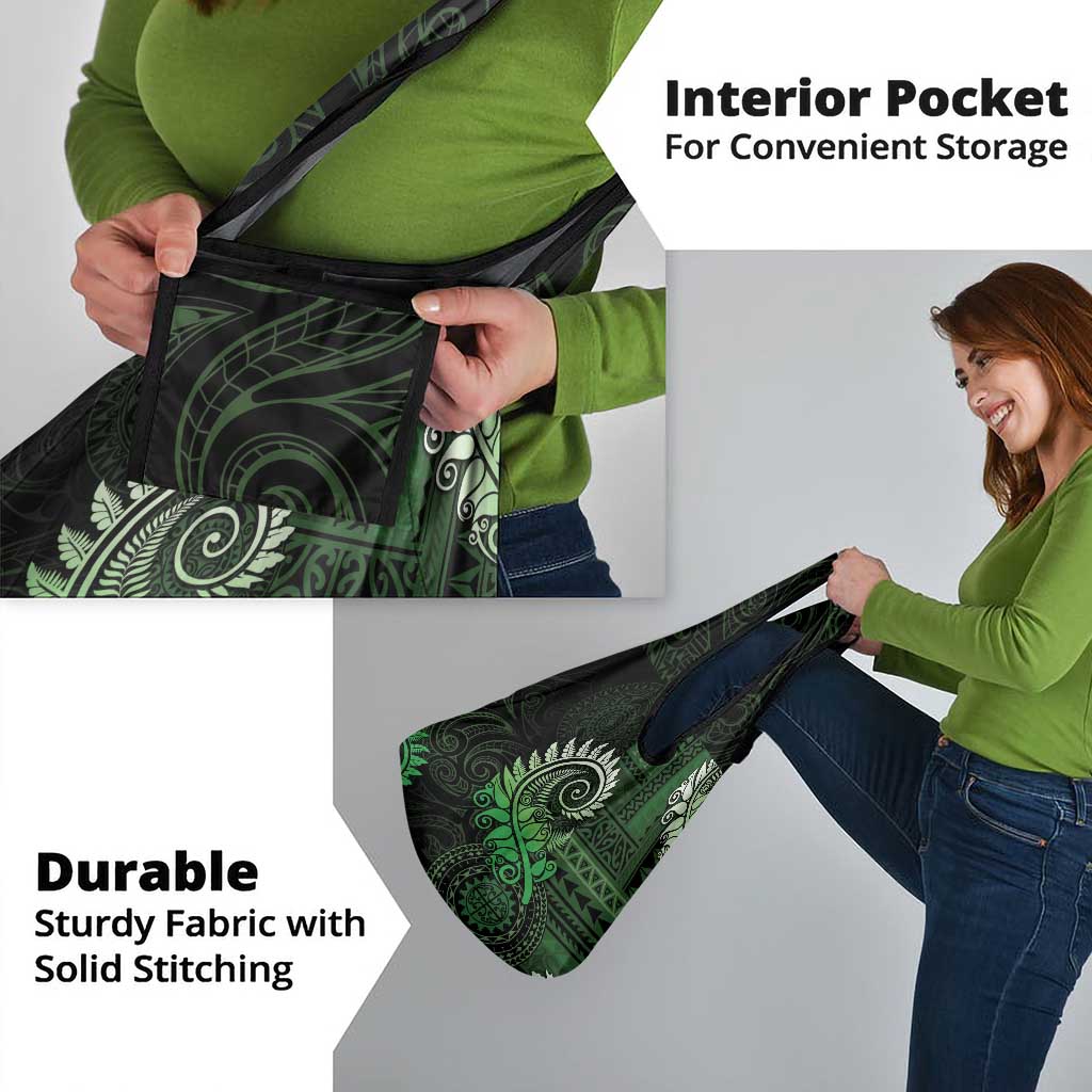 New Zealand Maori Koru Fern Grocery Bag Spiral Polynesian Style Green LT05 - Polynesian Pride