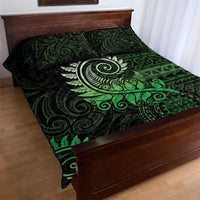 New Zealand Maori Koru Fern Quilt Bed Set Spiral Polynesian Style Green LT05 - Polynesian Pride