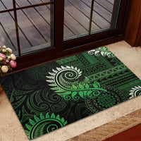 New Zealand Maori Koru Fern Rubber Doormat Spiral Polynesian Style Green LT05 - Polynesian Pride