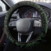 New Zealand Maori Koru Fern Steering Wheel Cover Spiral Polynesian Style Green LT05 - Polynesian Pride