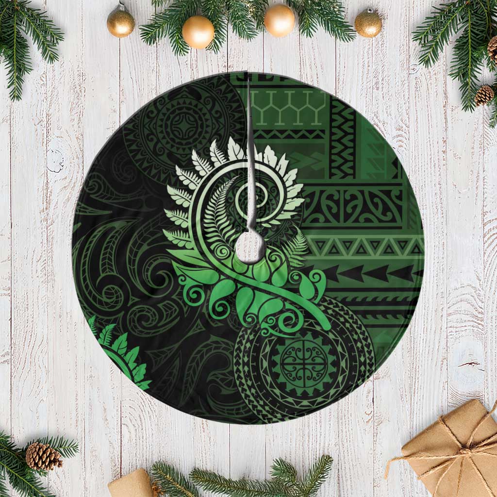 New Zealand Maori Koru Fern Tree Skirt Spiral Polynesian Style Green LT05 Casual Green - Polynesian Pride
