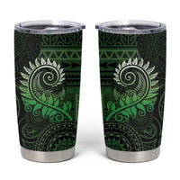 New Zealand Maori Koru Fern Tumbler Cup Spiral Polynesian Style Green LT05 Green - Polynesian Pride