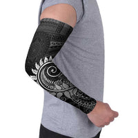 New Zealand Maori Koru Fern Arm Sleeves Spiral Polynesian Style Gray LT05 - Polynesian Pride