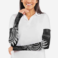 New Zealand Maori Koru Fern Arm Sleeves Spiral Polynesian Style Gray LT05 - Polynesian Pride