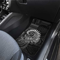 New Zealand Maori Koru Fern Car Mats Spiral Polynesian Style Gray LT05 - Polynesian Pride