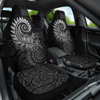 New Zealand Maori Koru Fern Car Seat Cover Spiral Polynesian Style Gray LT05 One Size Gray - Polynesian Pride